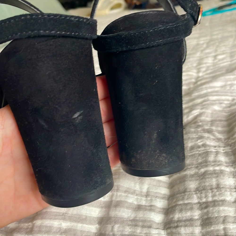 BP. Black Strapped Sandal Heels - Picture 5 of 6